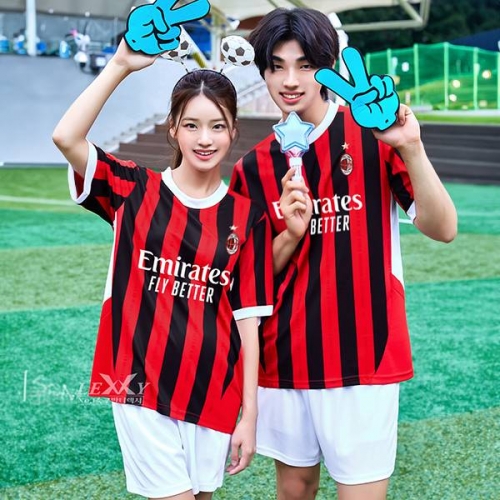 AC밀란반티 홈 축구복 유니폼 반티 743A[아동~4XL 빅사이즈 가능]