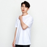 20수 백색 라운드 반팔 티셔츠 SH-10(긴팔 가능)