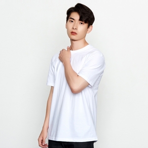 20수 백색 라운드 반팔 티셔츠 SH-10(긴팔 가능)