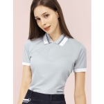 에어로쿨 골지 배색T S-17 무지티 반팔 카라티 단체티셔츠