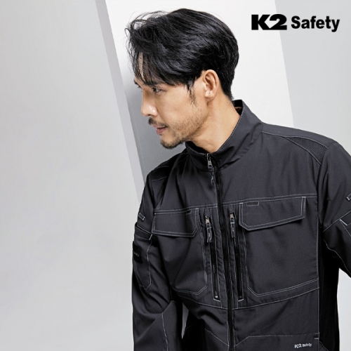 K2 세이프티 작업복 근무복 스트레치 메쉬 단체 자켓 제작 JK-A5102
