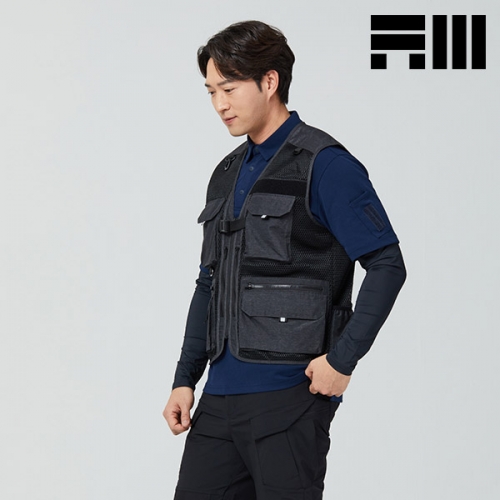 아트윈(ARTWIN) 이중메쉬 포켓 작업조끼 V-515