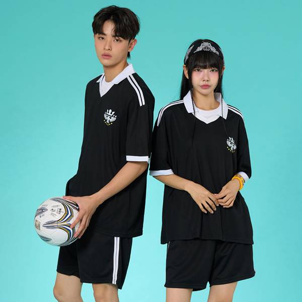 카라 풋볼져지 블랙 세트(상의기준)