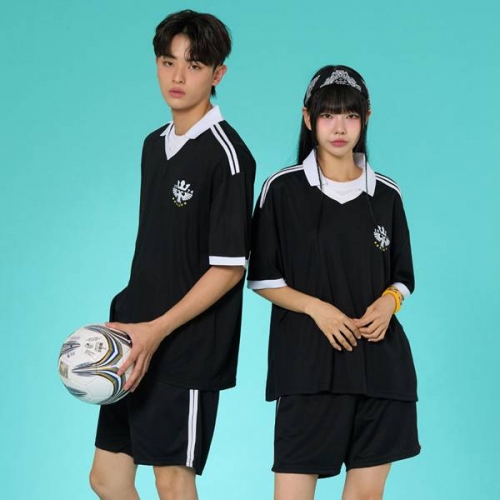 카라 풋볼져지 블랙 세트(상의기준)