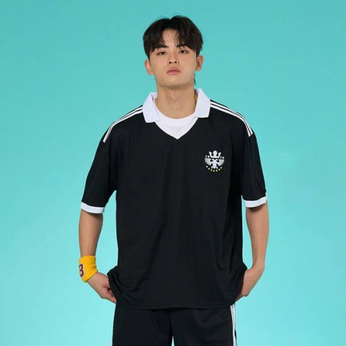 카라 풋볼져지 블랙 세트(상의기준)