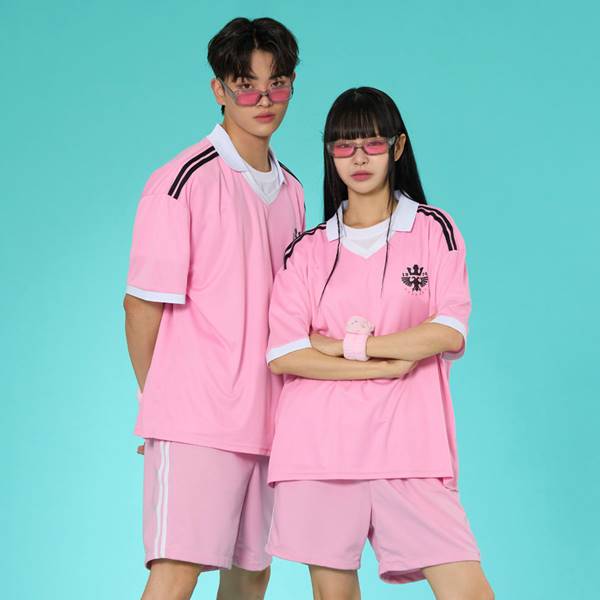 카라 풋볼져지 핑크 세트(상의기준)