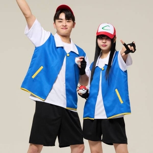 포켓몬 지우 반티 세트(조끼+모자)기준