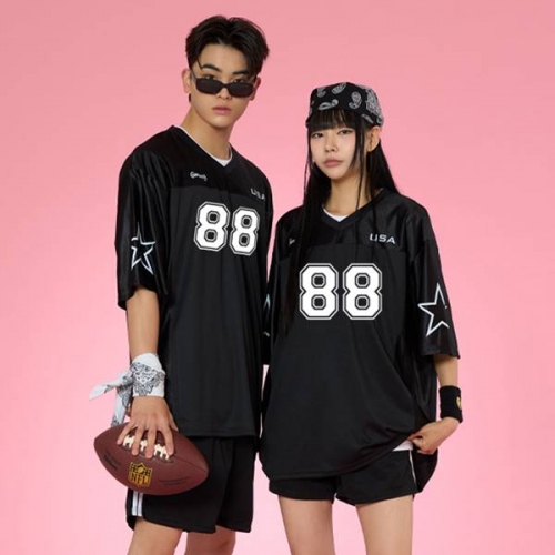 럭비반티 스포티 럭비 메쉬 블랙 반티 세트(상의기준)