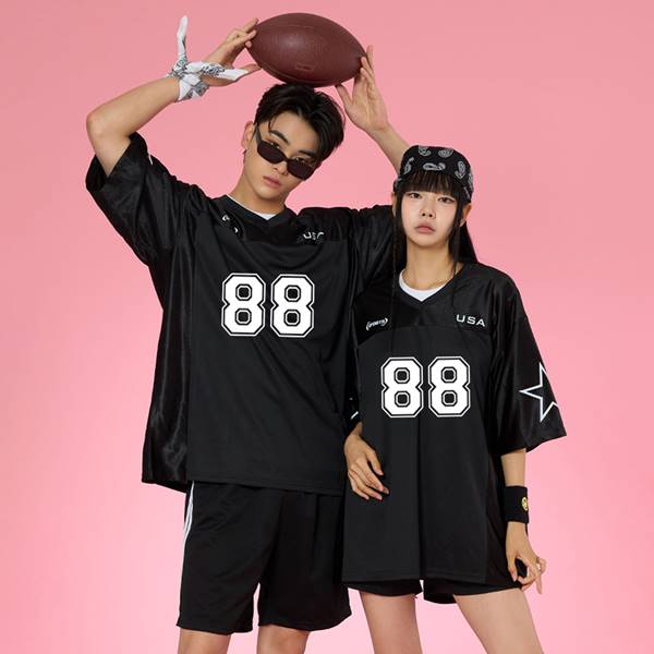 럭비반티 스포티 럭비 메쉬 블랙 반티 세트(상의기준)