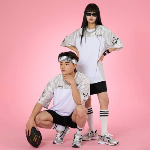 럭비반티 스포티 럭비 메쉬 실버 반티 세트(상의기준)