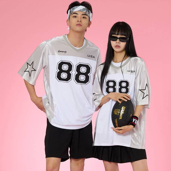 럭비반티 스포티 비럭 메쉬 실버 반티 세트(상의기준)