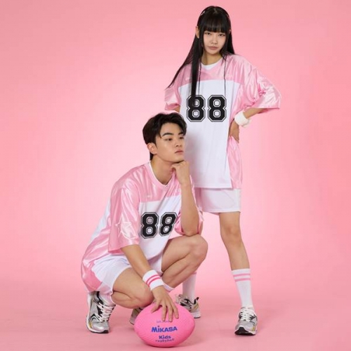 럭비반티 스포티 럭비 메쉬 핑크 반티 세트(상의기준)