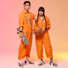 오렌지 점프슈트 긴팔 세트(세트기준)