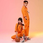 오렌지 점프슈트 긴팔 세트(세트기준)