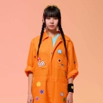 오렌지 점프슈트 긴팔 세트(세트기준)