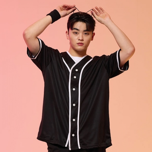 야구복반티 블랙 베이직 베이스볼 반티 세트(셔츠기준)