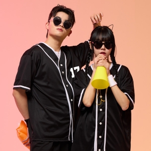 야구복반티 블랙 베이직 베이스볼 반티 세트(셔츠기준)