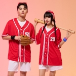 야구복반티 레드 베이직 베이스볼 반티세트(셔츠기준)