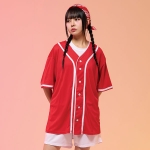 야구복반티 레드 베이직 베이스볼 반티세트(셔츠기준)