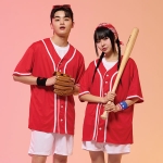 야구복반티 레드 베이직 베이스볼 반티세트(셔츠기준)