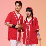 야구복반티 레드 베이직 베이스볼 반티세트(셔츠기준)