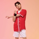 야구복반티 레드 베이직 베이스볼 반티세트(셔츠기준)