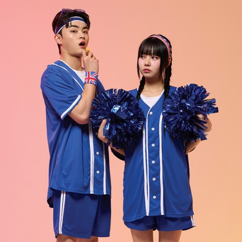 야구복반티 블루 베이직 베이스볼 반티세트(셔츠기준)