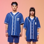 야구복반티 블루 베이직 베이스볼 반티세트(셔츠기준)