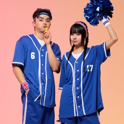 야구복반티 블루 베이직 베이스볼 반티세트(셔츠기준)