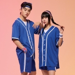 야구복반티 블루 베이직 베이스볼 반티세트(셔츠기준)