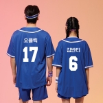 야구복반티 블루 베이직 베이스볼 반티세트(셔츠기준)