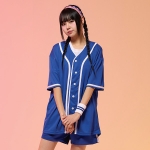 야구복반티 블루 베이직 베이스볼 반티세트(셔츠기준)