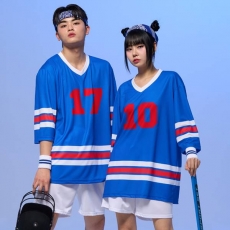 블루 코리아 하키 반티 세트(상의기준)