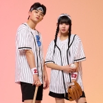 야구복반티 화이트 스트라이프 베이스볼 야구반티(자켓기준)