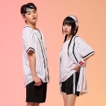 야구복반티 화이트 스트라이프 베이스볼 야구반티(자켓기준)