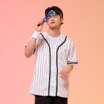 야구복반티 화이트 스트라이프 베이스볼 야구반티(자켓기준)