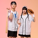 야구복반티 화이트 스트라이프 베이스볼 야구반티(자켓기준)