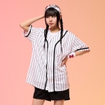 야구복반티 화이트 스트라이프 베이스볼 야구반티(자켓기준)