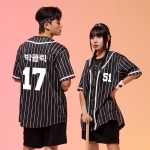 야구복반티 블랙 스트라이프 베이스볼 반티(셔츠기준)