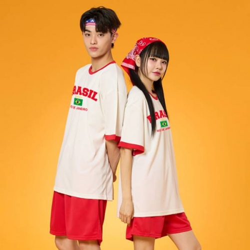 클래식 오버핏링거티 레드 반티 세트(상의기준)