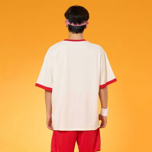 클래식 오버핏링거티 레드 반티 세트(상의기준)