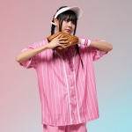 핑크 스트라이프 베이스볼 야구복반티 야구반티(셔츠기준)