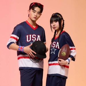 네이비 벤쿠버 하키스타 하키반티 세트(상의기준)