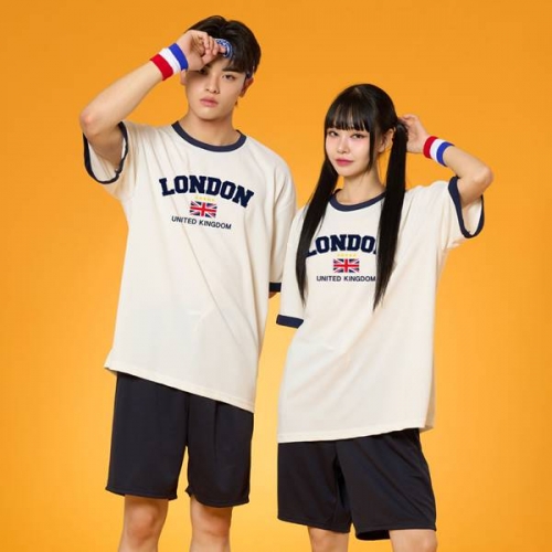 클래식 오버핏링거티 네이비 반티 세트(상의기준)