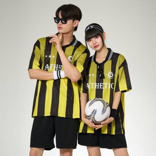 풋볼반티 축구반티 싸커 엠블럼 풋볼져지 옐로우블랙 반티 세트(상의기준)