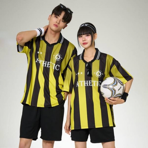 풋볼반티 축구반티 싸커 엠블럼 풋볼져지 옐로우블랙 반티 세트(상의기준)