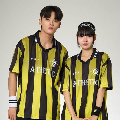 풋볼반티 축구반티 싸커 엠블럼 풋볼져지 옐로우블랙 반티 세트(상의기준)