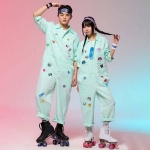 민트 점프슈트 긴팔 세트(세트기준)