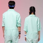 민트 점프슈트 긴팔 세트(세트기준)