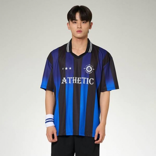 풋볼반티 축구반티 싸커 엠블럼 풋볼져지 블루블랙 반티 세트(상의기준)